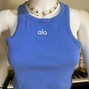 ALO Yoga Women's Blue Tank Top